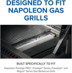 Napoleon Stainless Steel Smoker Box 67013 Add Smoky Flavor to BBQ, Easily Turn Gas Grill Into Smoker, Add Wood Chips or Chunks to Smoke Food on Barbecue 16.25 x 2.54 x 3.5