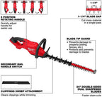 .Milwaukee M18 FUEL Hedge Trimmer - MIL 2726-20 - (Bare Tool Only, No Charger, No Battery)