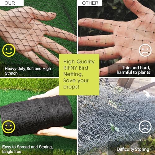 rifny bird netting for garden protection, 7.5 x on a desk or shelf