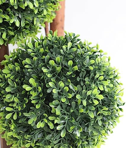 artificial topiaries ball tree outdoor, 3ft fake topiary, side view