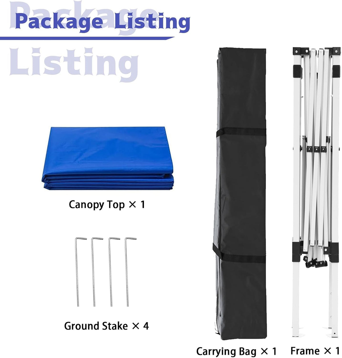 10x10ft slant leg pop up canopy tent, portable, main product view