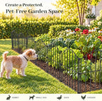 no dig garden fence panels, dog fence outdoor, side view