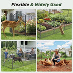 3-layer garden fence with gate 10 panel 32in on a desk or shelf