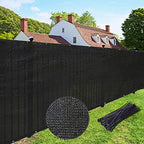 upgrade privacy screen 6' x 50' fence commercial, front angle view
