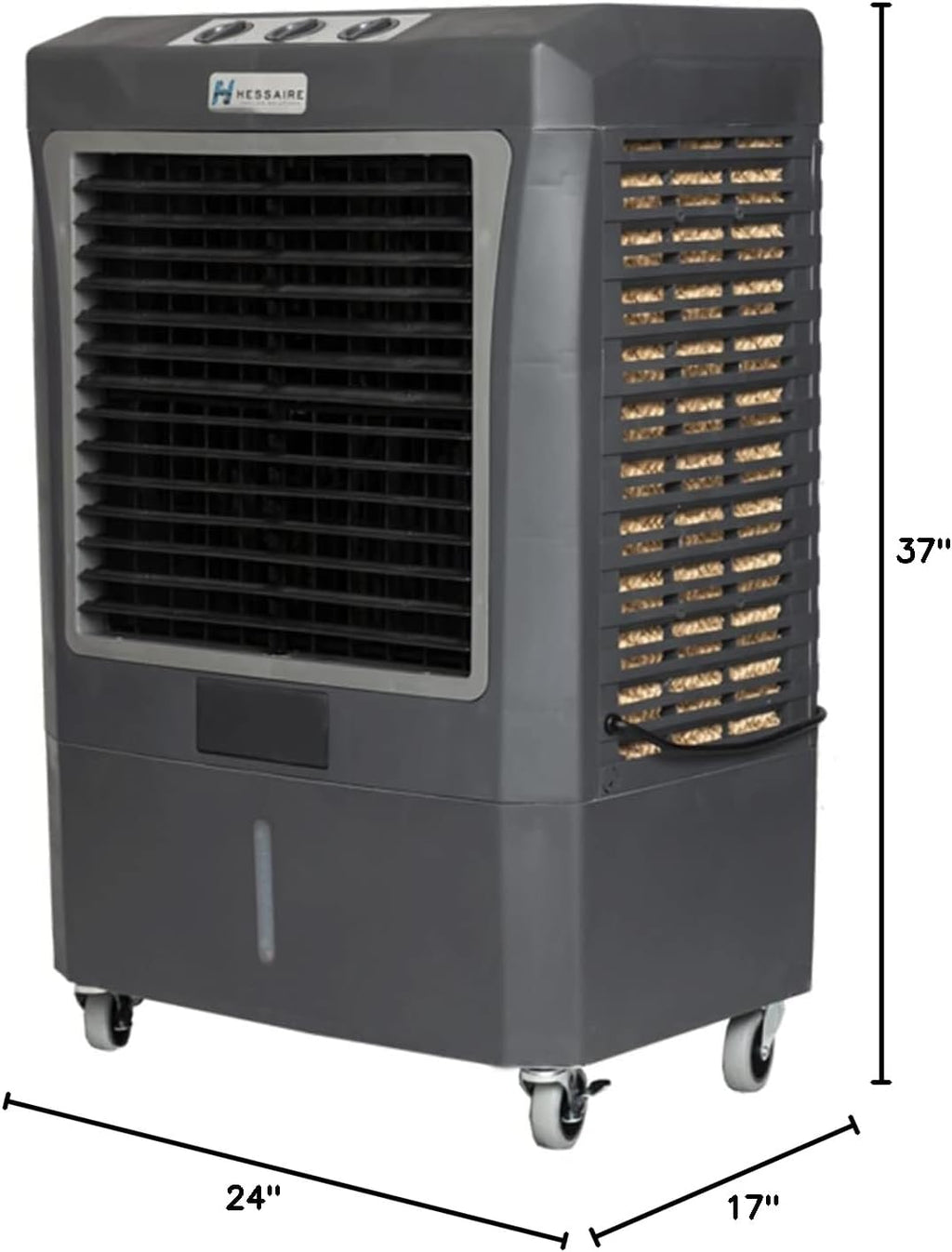 mc37v mobile evaporative cooler shown in use