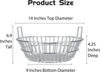 Charcoal Basket, Grill Ash Basket for Big Green Egg Large, 14 Inches Stainless Steel Ash Basket