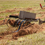 brinly sleeve hitch adjustable tow behind cultivator, 18" on a desk or shelf