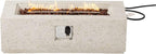 cosiest outdoor fire pit coffee table, 42-inch x, close-up detail