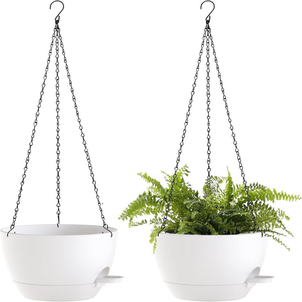 12 inch hanging baskets 2 pc with chains, main product view