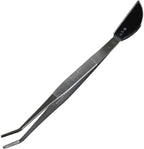 Wazakura Bonsai Curved Tip Tweezer with Spatula MADE IN JAPAN 8-1/4in(210mm) Stainless Steel