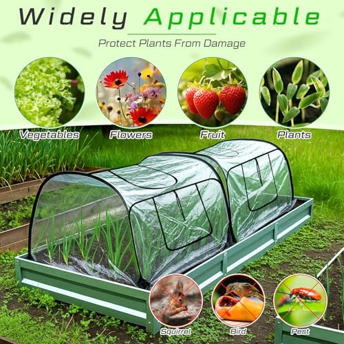 raised garden bed foldable clear pvc greenhouse covers, package contents