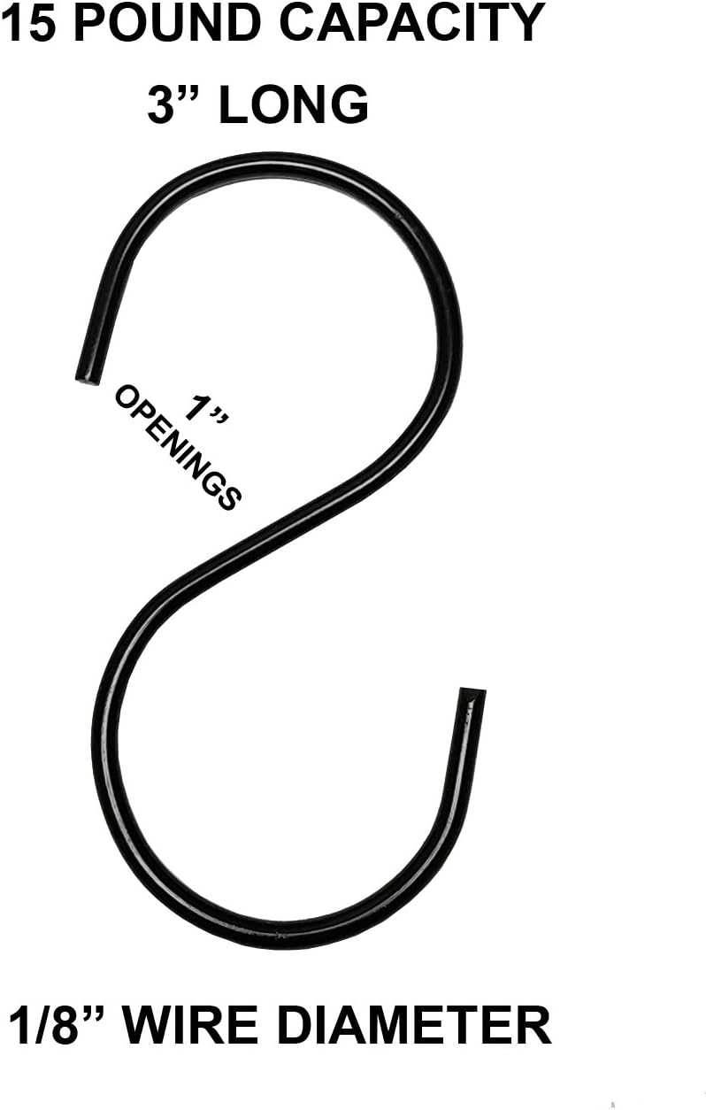 S Hook Hanger for Bird Feeders & Houses (3)