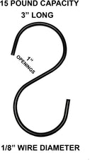 S Hook Hanger for Bird Feeders & Houses (3)