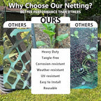 poyee 7.5x100ft deer fence netting, 1/2-inch square mesh on a desk or shelf