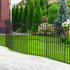 no dig garden fence 40" h x 22.5'l, front angle view