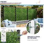 windscreen4less 3 pcs 20"x20" artificial boxwood panels faux, side view