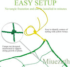 Trellis Netting for Climbing Plants - Heavy Duty Garden Trellis Netting for Cucumber, Vine, Fruits & Vegetables Tomato Plants Trellis Net, Climbing Vining Plants (1-Pack 16.4' x 6.6'Ft)