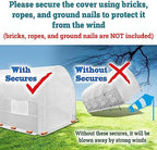 yardgrow 2-doors replacement greenhouse cover for larger walk, package contents