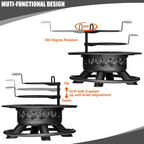 verdeluxe 47 inch outdoor fire pit with 2, package contents