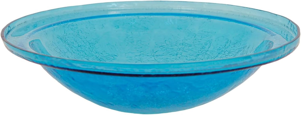 Achla Designs 12" Crackle Glass Bowl - Teal