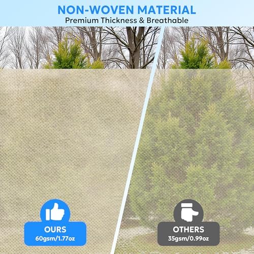 mixc 4 packs 2 size plant covers freeze, close-up detail