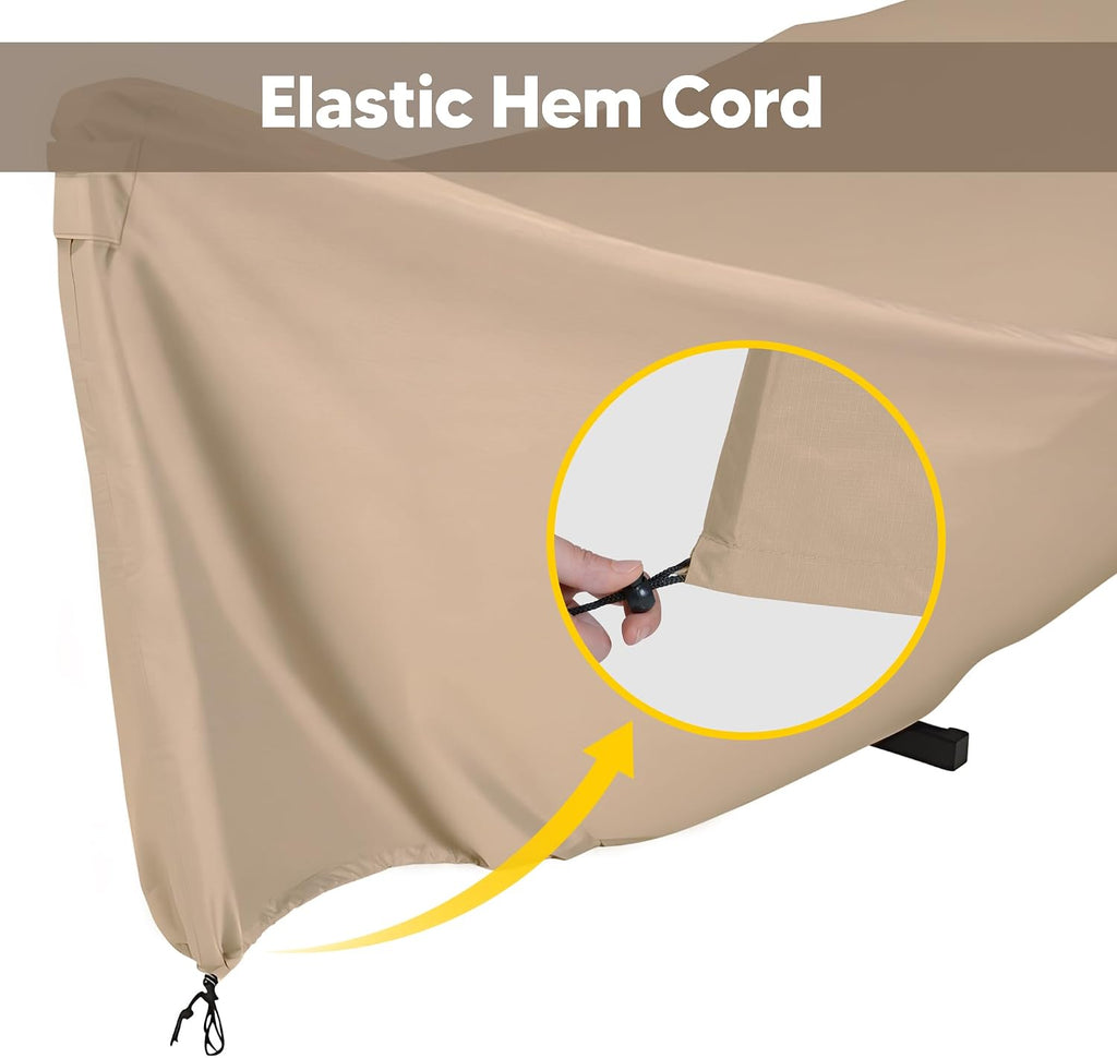 Hammock Cover, Water-Resistant Polyester Hammock Stand Cover for 11-12ft Stand, Brown
