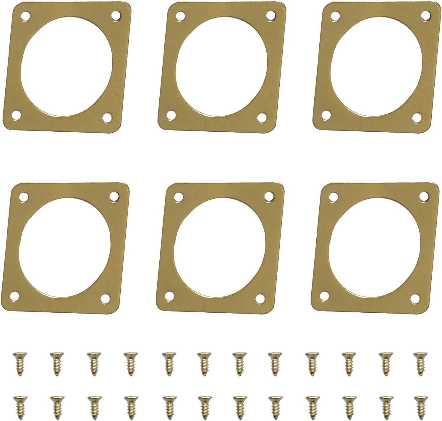 6-piece Metal Bluebird House Predator Guard，Metal Birdhouse Guard，Bird House Hole Protector Guard for Eastern Bluebird Box （3.81 cm Opening）