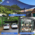 60% shade cloth roll 8ft x 100ft, front angle view