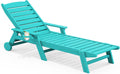 serwall hdpe outdoor lounge chair with cup holder, main product view