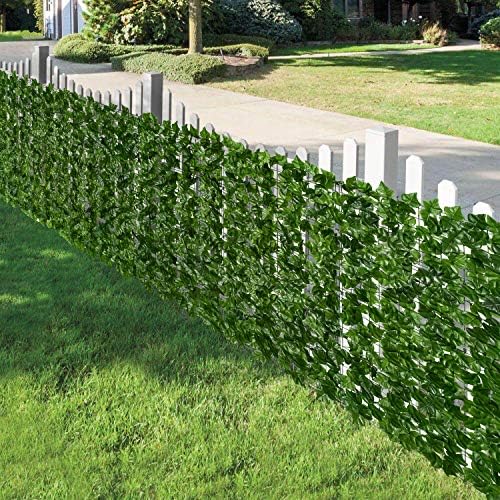dearhouse artificial ivy privacy fence wall screen, 59x137.8inch on a desk or shelf