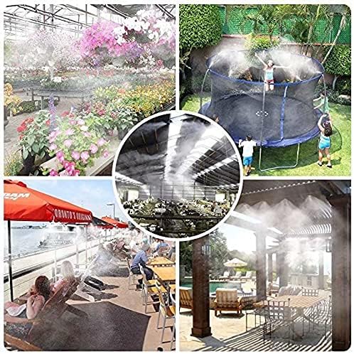 landgarden outdoor misting cooling system, 100ft mister line+26, side view