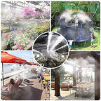 landgarden outdoor misting cooling system, 100ft mister line+26, side view