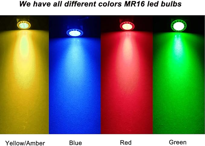 ALIDE MR16 GU5.3 Blue Led Bulbs 5W,20W 35W 50W Halogen Equiv,Low Voltage 12V MR16 Blue Color Bulb Spotlights for Outdoor Landscape Flood Yard Garden Tree Pool Step Lighting,Not Dimmable,38 Deg,6 Pack