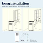 lifemaster 10,000 btu portable air conditioners, room air, package contents