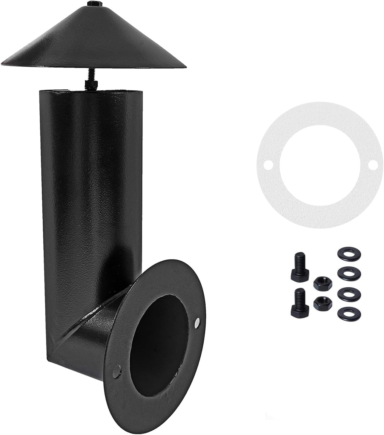 DELSbbq Grill Smoke Stack Replacement for Pit Boss, Traeger, Camp Chef | Also fits Other Pellet Grills Smokers, Complete All-in-One Installation Kit, Simple to install