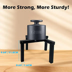 4 Pcs Four Legs Adjustable Metal Plant Stand for 5"-10" Plant Pot – Indoor & Outdoor (Black, 4 Pack)