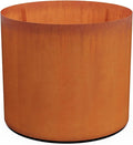 PLANTERCRAFT Corten Steel Metal Planter Box, Round Sizes, Modern Garden Steel planters for Commercial and Residential Outdoor Use.