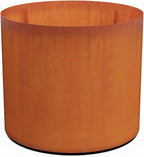 PLANTERCRAFT Corten Steel Metal Planter Box, Round Sizes, Modern Garden Steel planters for Commercial and Residential Outdoor Use.