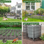 10 panel no dig decorative garden fence with, package contents