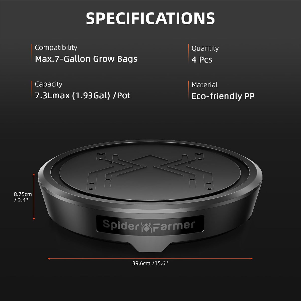 spider farmer 4 pot gravity-fed self watering system, package contents