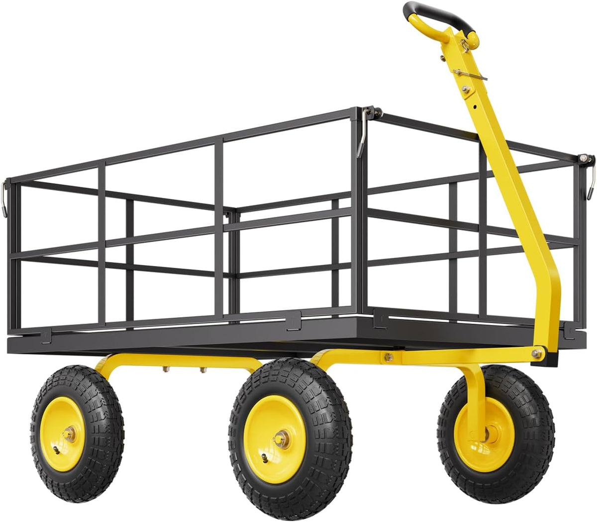 vevor 1400 lbs steel garden cart, heavy duty, view 9