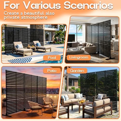 mtart metal privacy screen 72" h x 47.2" on a desk or shelf