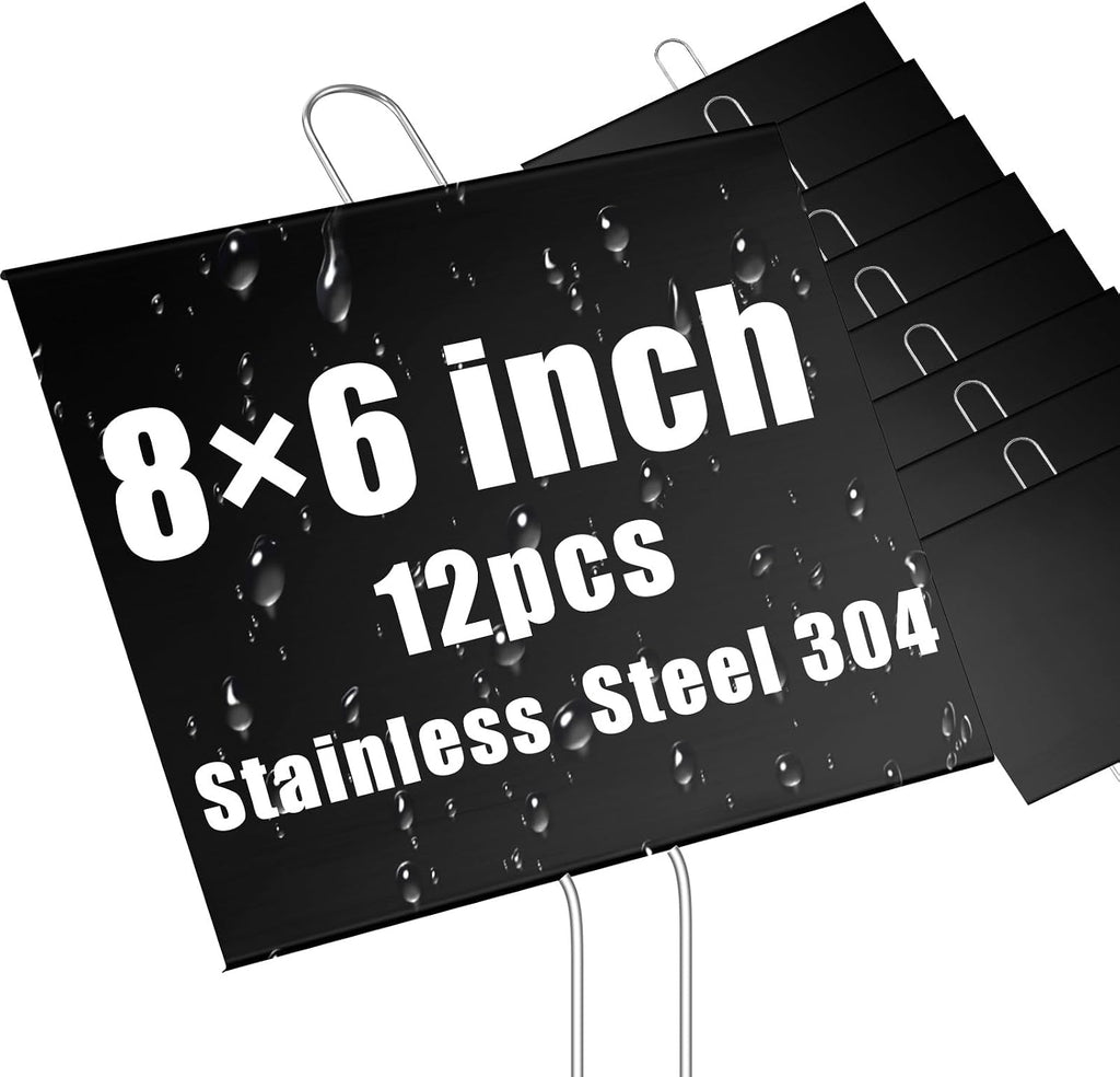 landhoow 12 pcs large plant marker, 8'' x, main product view
