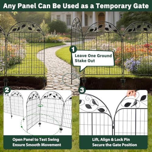 decorative garden fence, 48in h x 27ft l on a desk or shelf