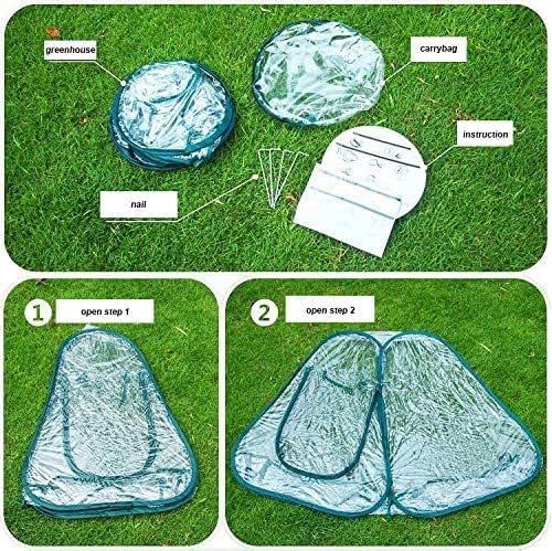 porayhut pop up greenhouse cover ,pack of 2, package contents
