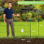 decorative garden fence, 24in (h) x 20ft(l) no shown in use