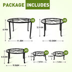 esrich 10 pack metal plant stand outdoor, plant, close-up detail