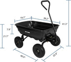 bilt hard poly garden dump cart 600 lbs on a desk or shelf