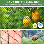 dqs bird netting 50' x 50', 2.4" square shown in use