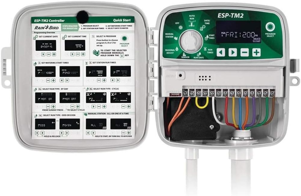Rain Bird ESP-TM2 8 Station WiFi Ready Indoor/Outdoor Controller | TM2-8